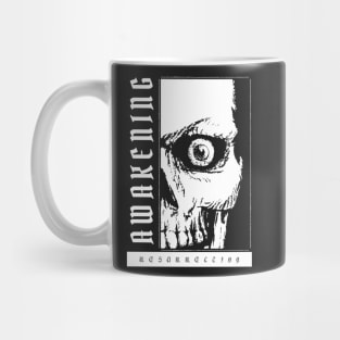 Creepy Skull Gothic Design (white print) Mug